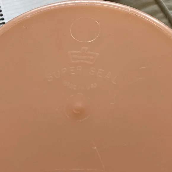 Vintage Eagle Super Seal Pink Container. Made in USA - Picture 5 of 6